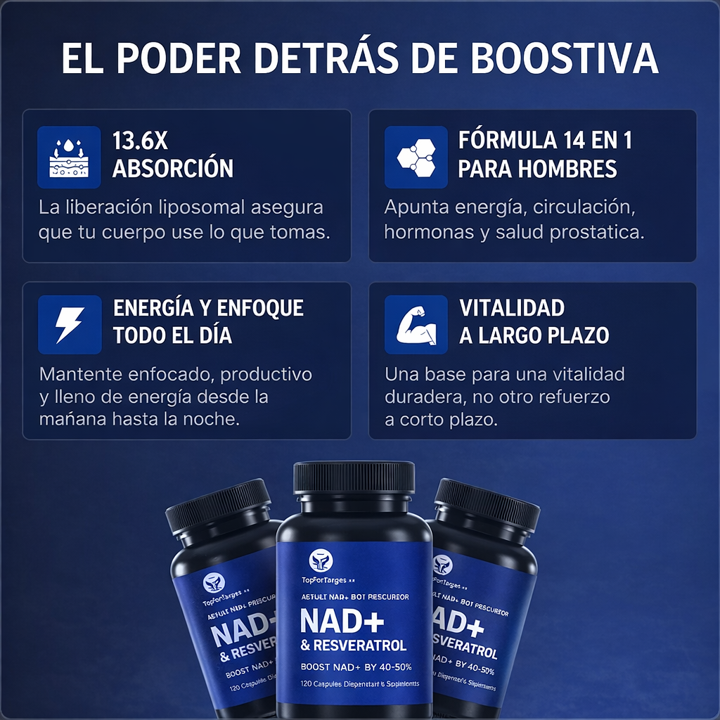 NAD+ Energía que se siente. Potencia que se nota.