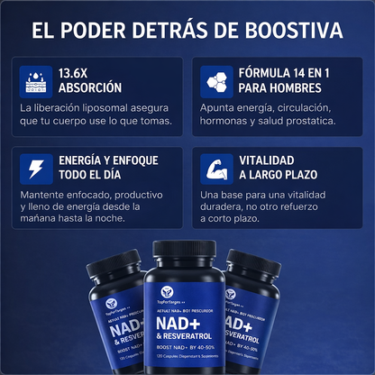 NAD+ Energía que se siente. Potencia que se nota.