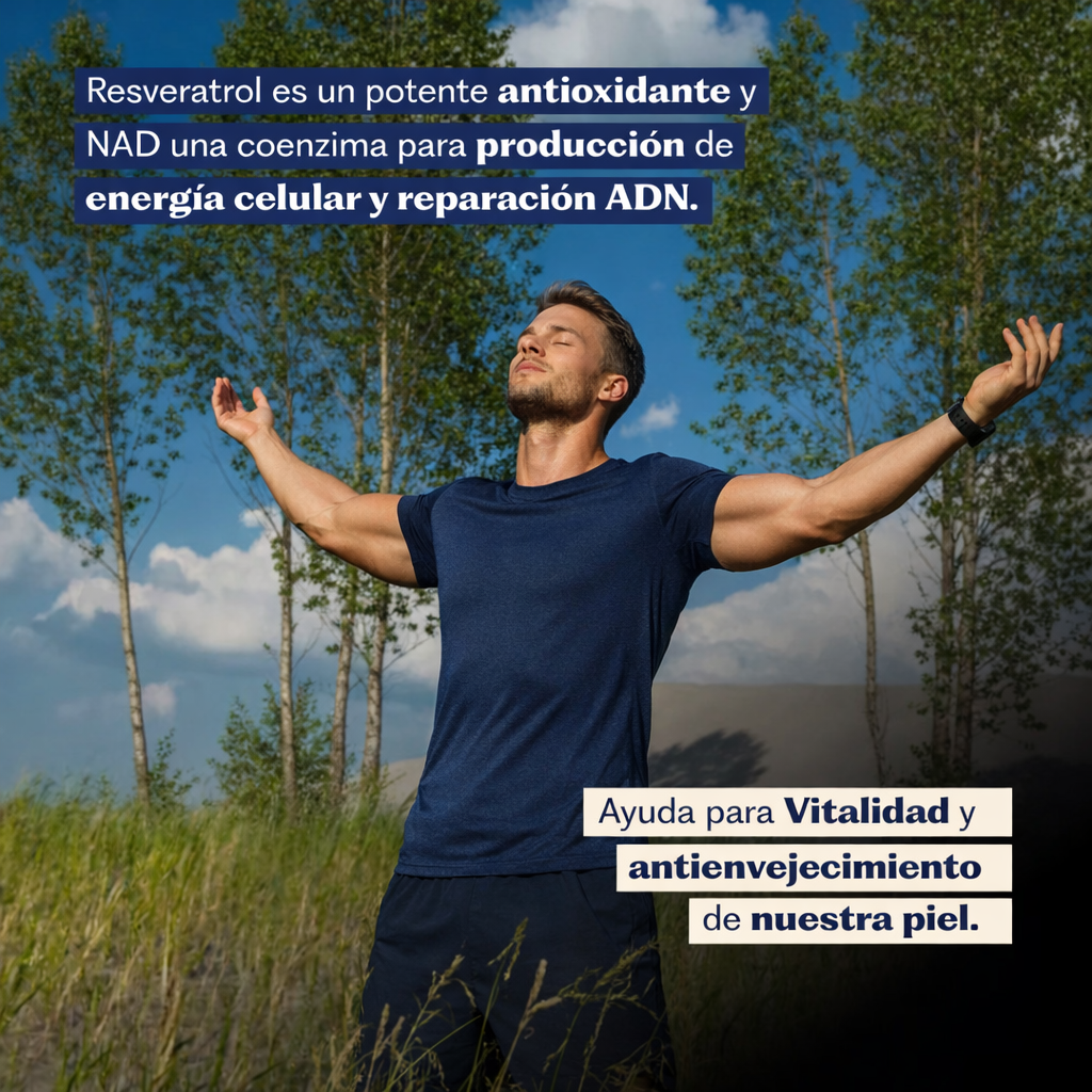 NAD+ Energía que se siente. Potencia que se nota.